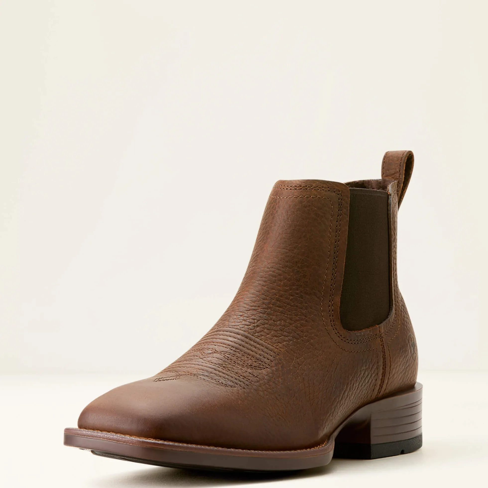 Booker Chelsea Wide Square Toe Western Boot