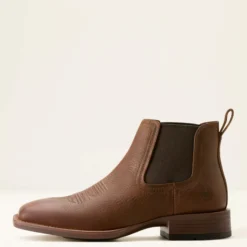 Booker Chelsea Wide Square Toe Western Boot