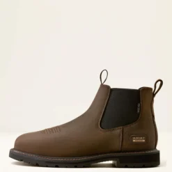 Groundrancher Chelsea Wide Square Toe Steel Toe Work Boot
