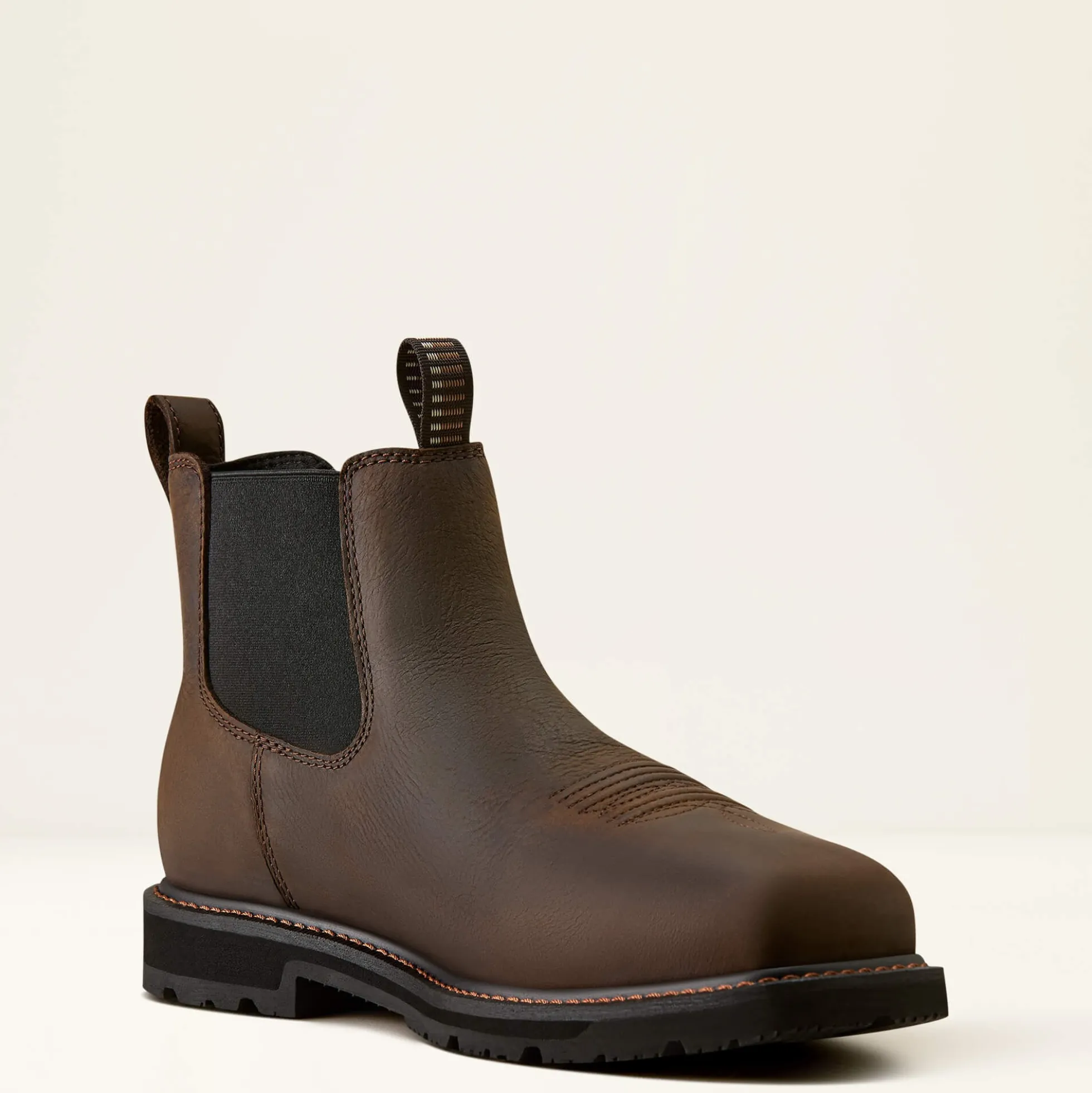 Groundrancher Chelsea Wide Square Toe Steel Toe Work Boot