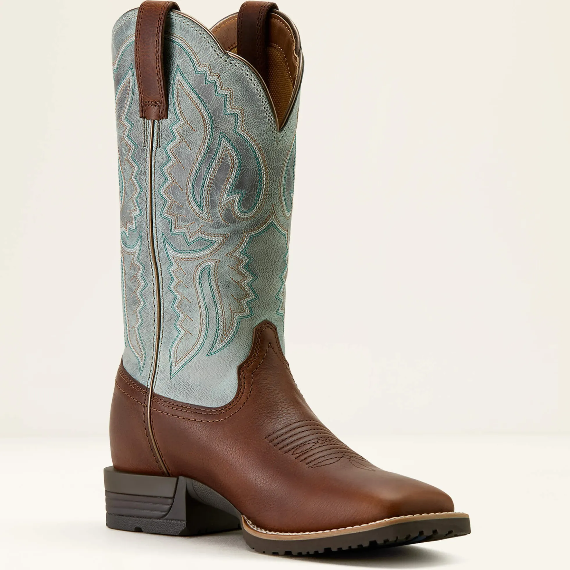 Hybrid Ranchwork Wide Square Toe Western Boot