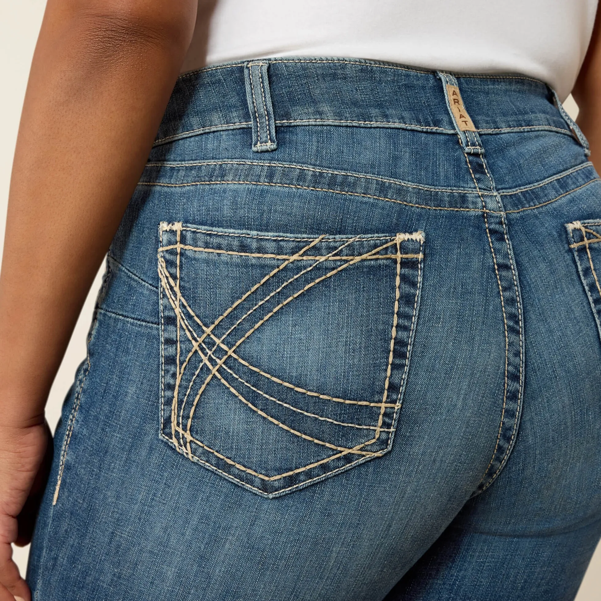 Mid Rise Estelle Straight Leg Jeans