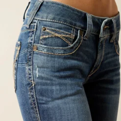 Mid Rise Estelle Straight Leg Jeans