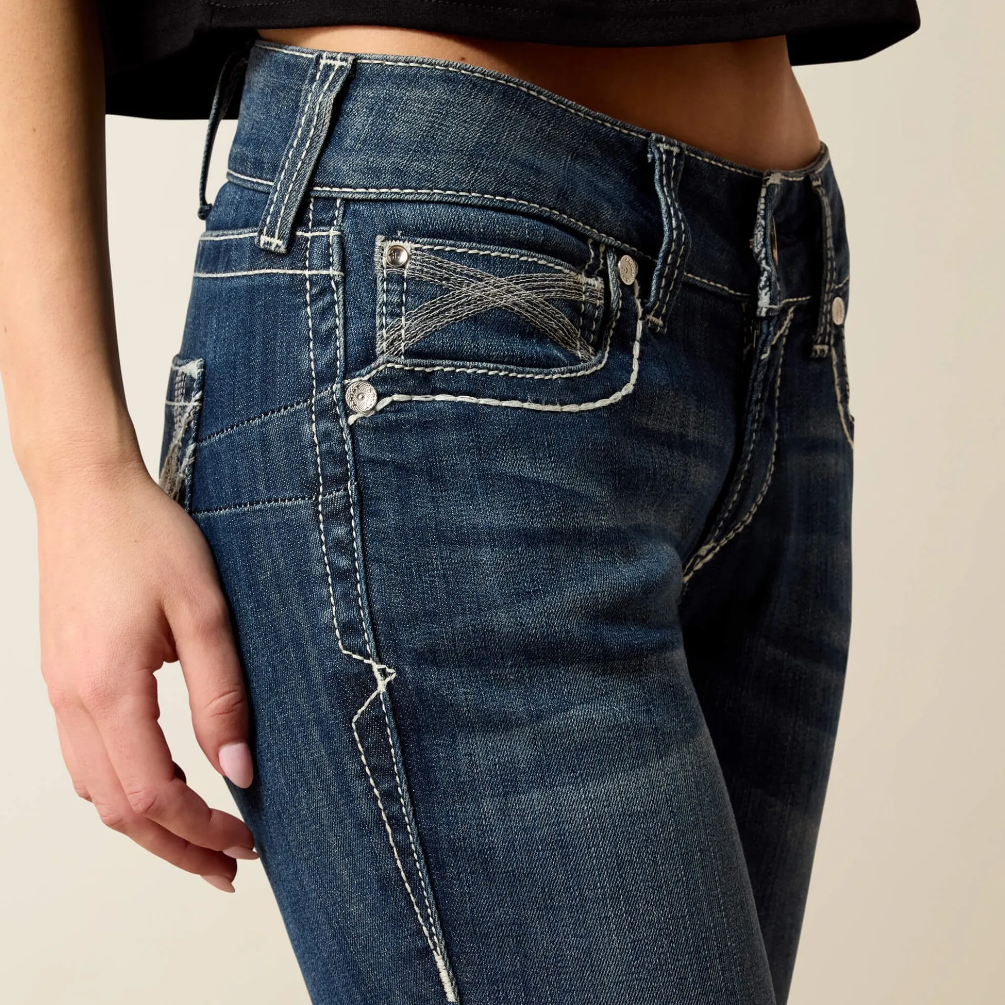 Mid Rise Ivy Straight Leg Jean