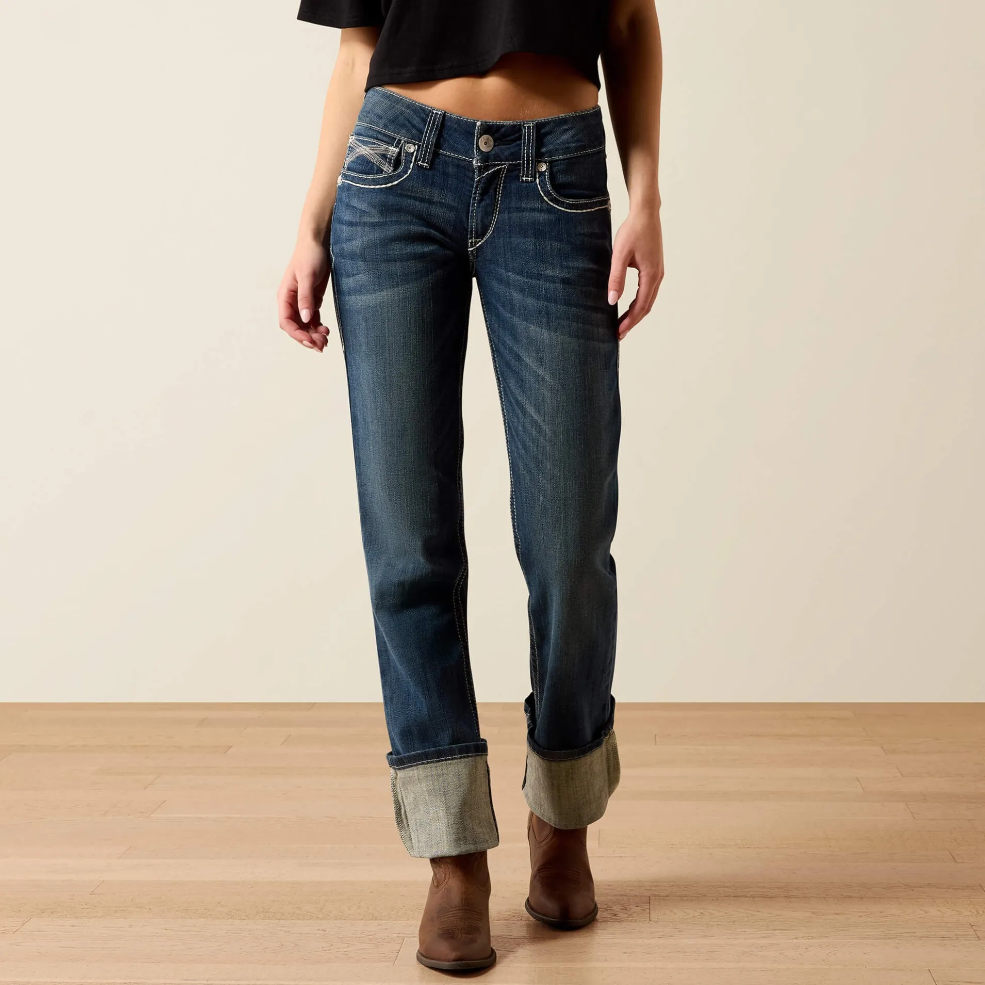 Mid Rise Ivy Straight Leg Jean
