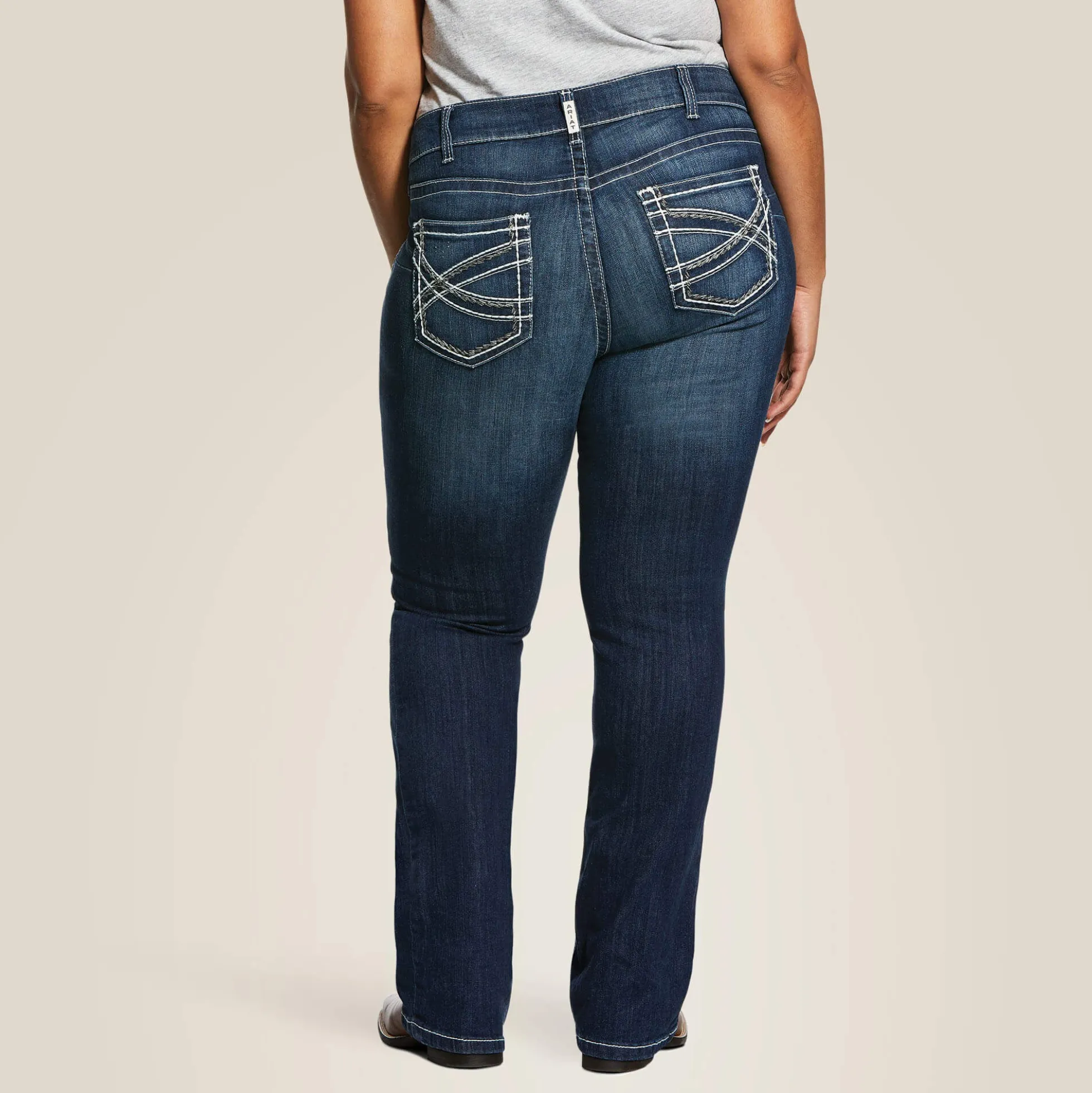 R.E.A.L. Mid Rise Stretch Entwined Boot Cut Jean