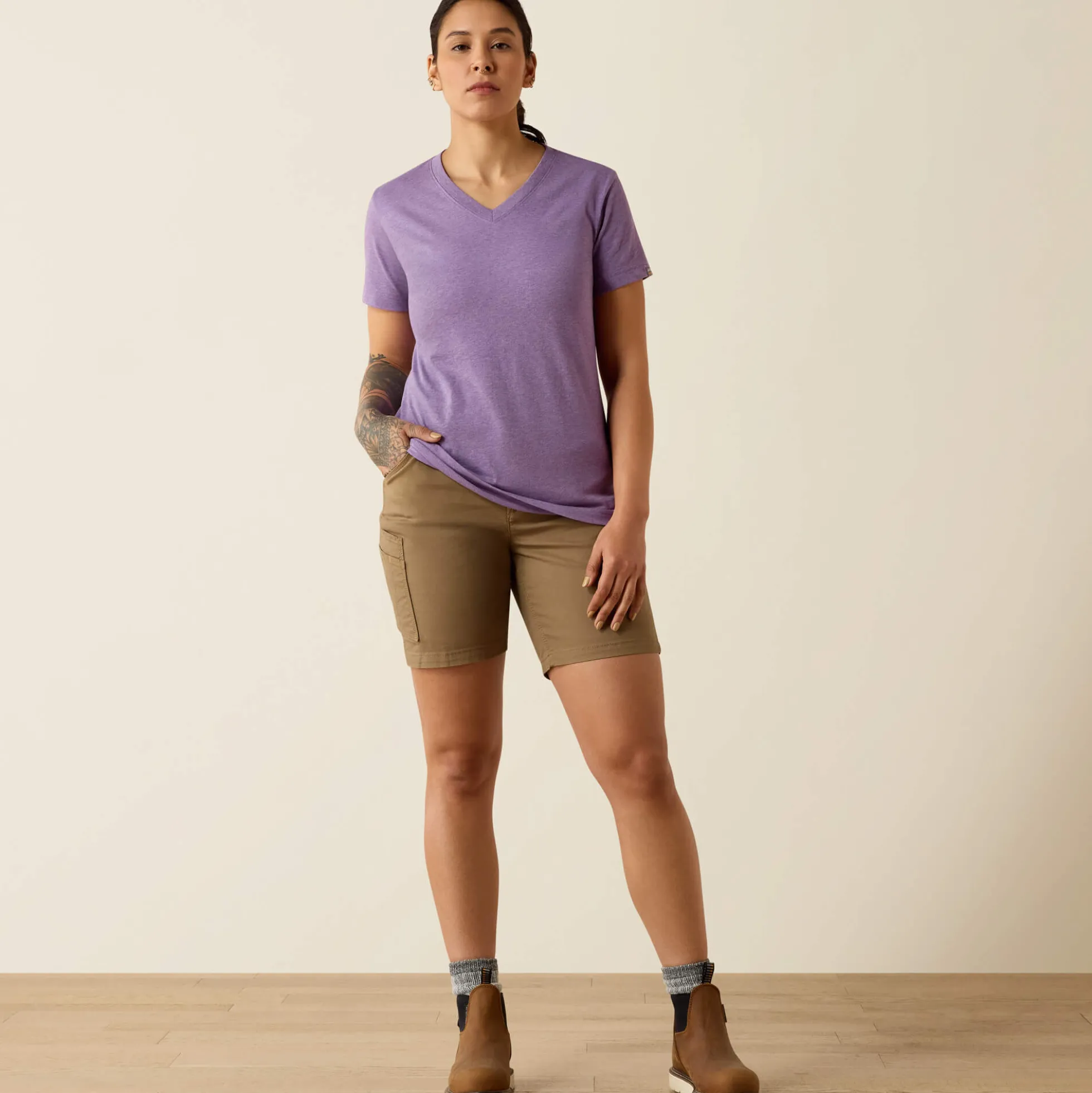 Rebar Cotton Strong Standard V-Neck T-Shirt