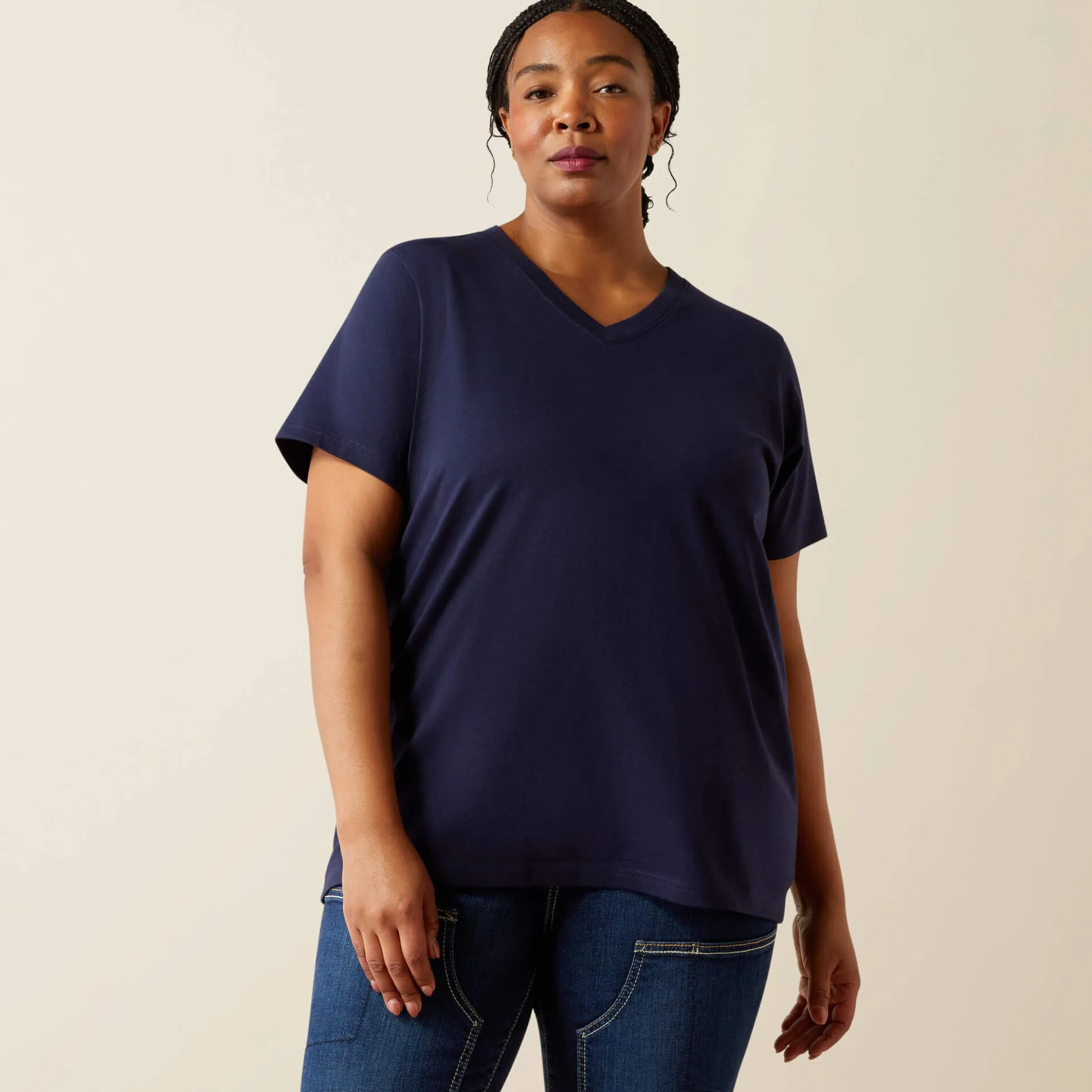 Rebar Cotton Strong Standard V-Neck T-Shirt