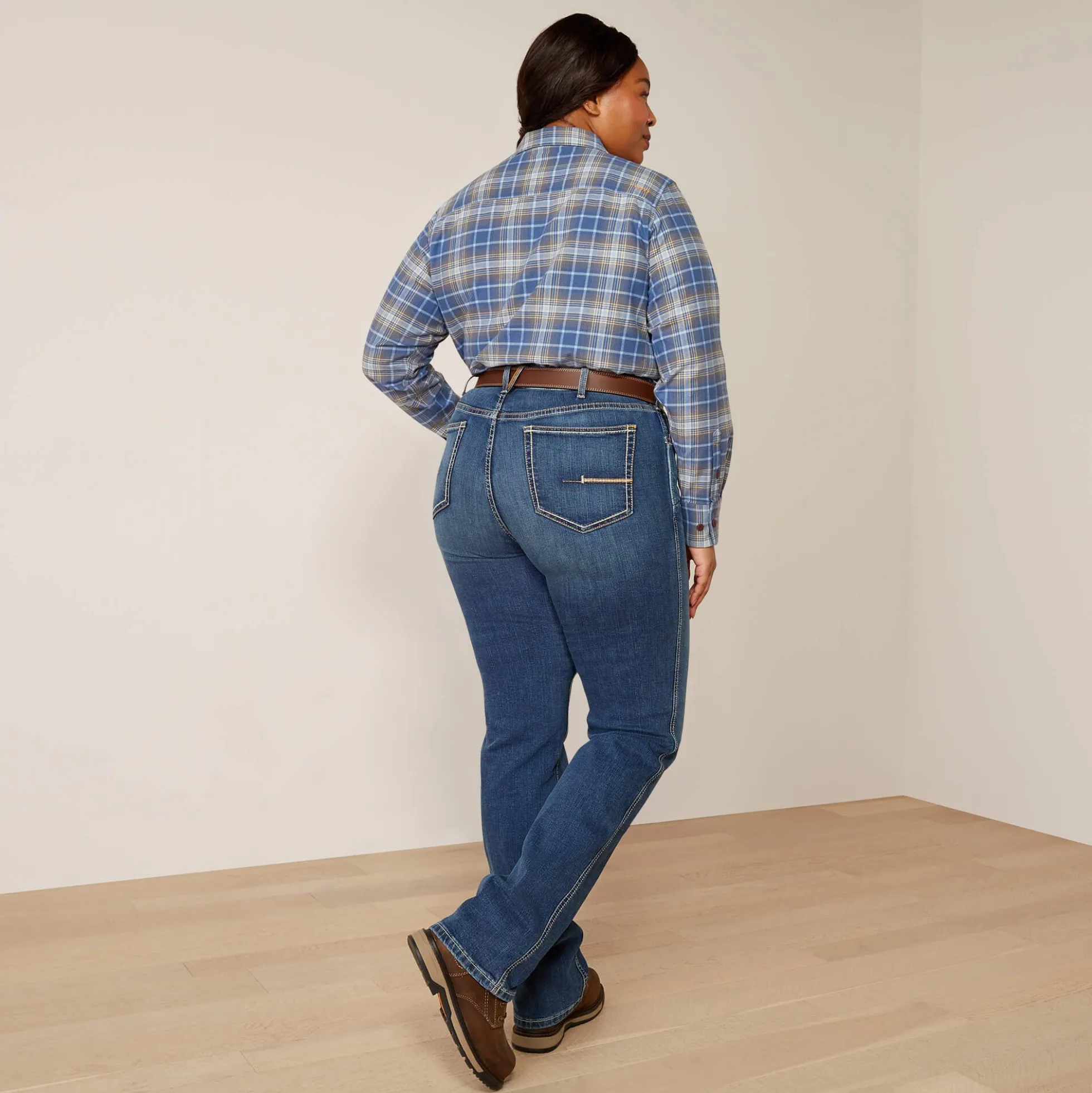 Rebar High Rise Riveter DuraStretch Straight Leg Jeans