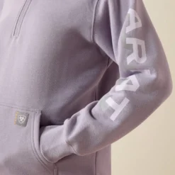 Rebar Lightweight Logo 1/2 Zip Hoodie