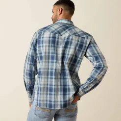 Retro Heathcliff Fitted Western Snap Shirt