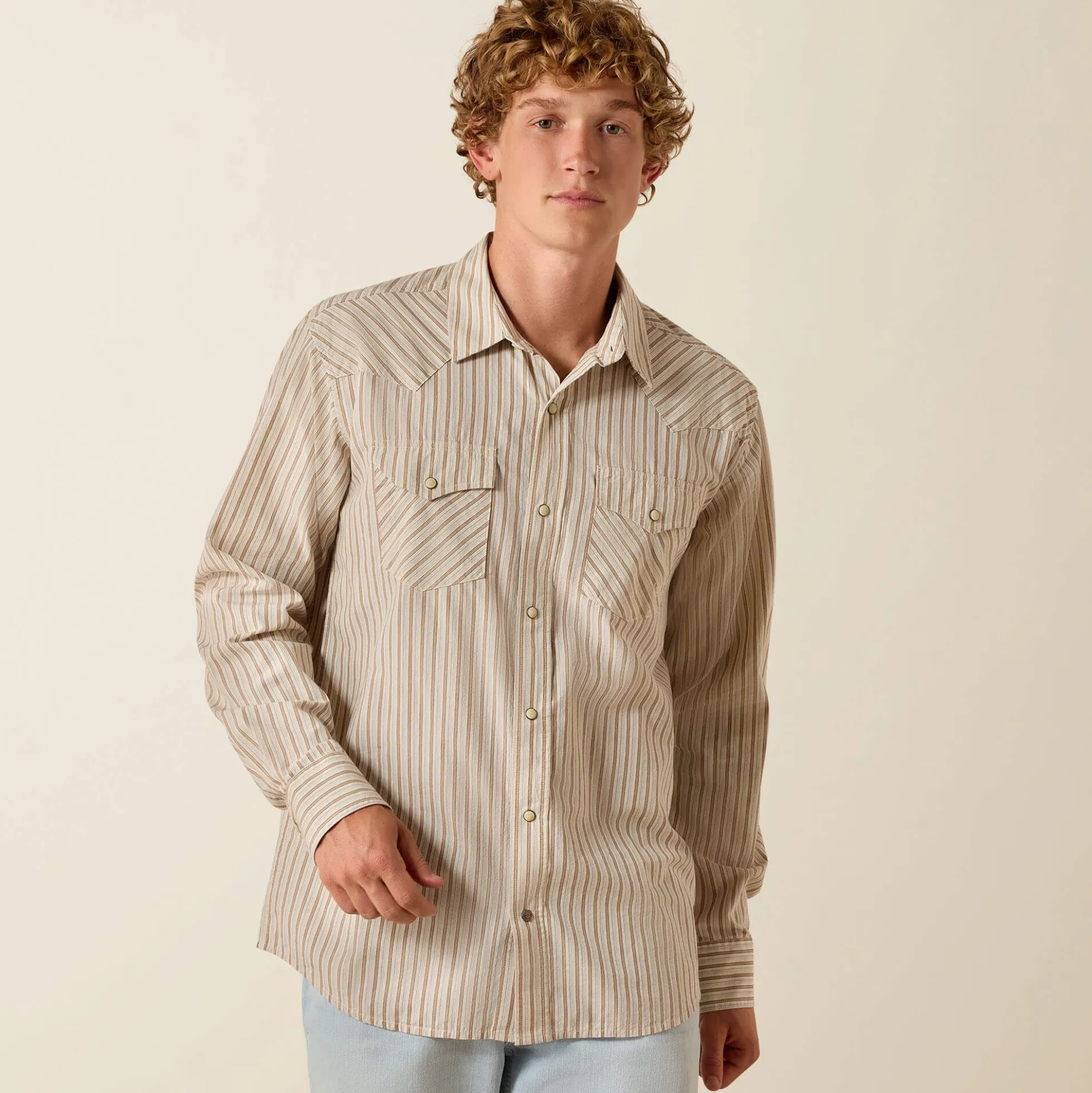 Retro Hesper Fitted Western Snap Shirt