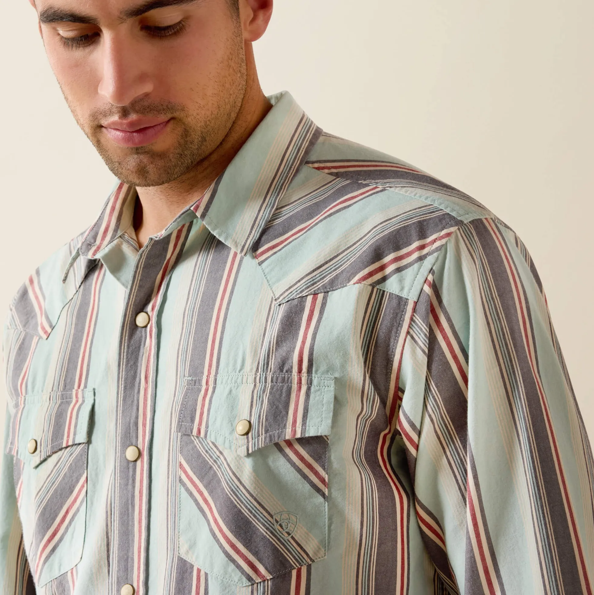 Retro Hesperus Fitted Western Snap Shirt