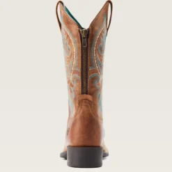 Round Up Back Zip Western Boot