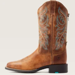 Round Up Back Zip Western Boot