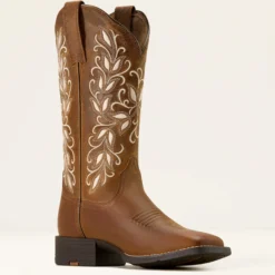 Round Up Holly Wide Square Toe Western Boot