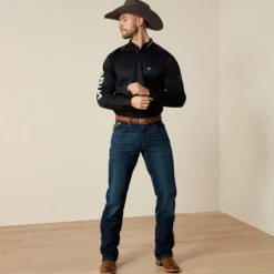 Team Logo Twill Fitted Western Shirt
