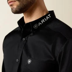 Team Logo Twill Fitted Western Shirt