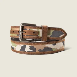 Work Camo Suede Inlay Belt